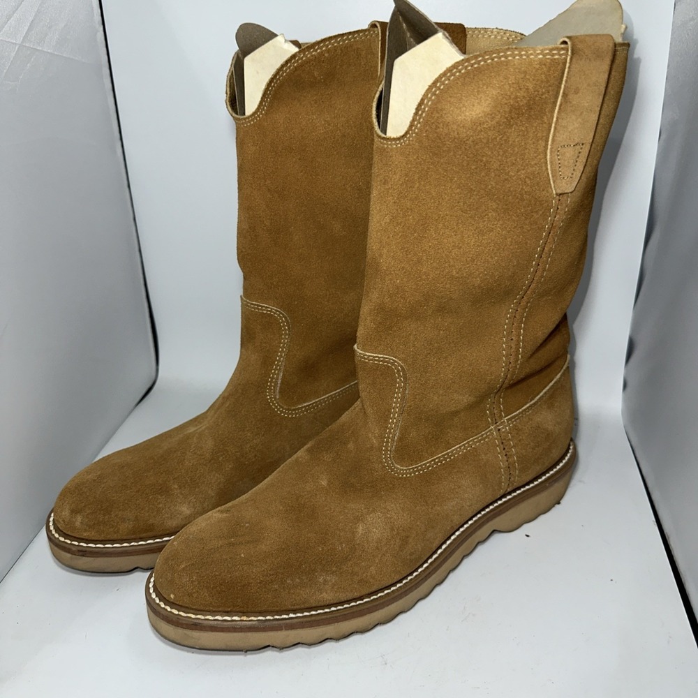 Wrangler Vintage Boot Men 8D Brown Leather -In Original  Box- Cowboy, Work‎